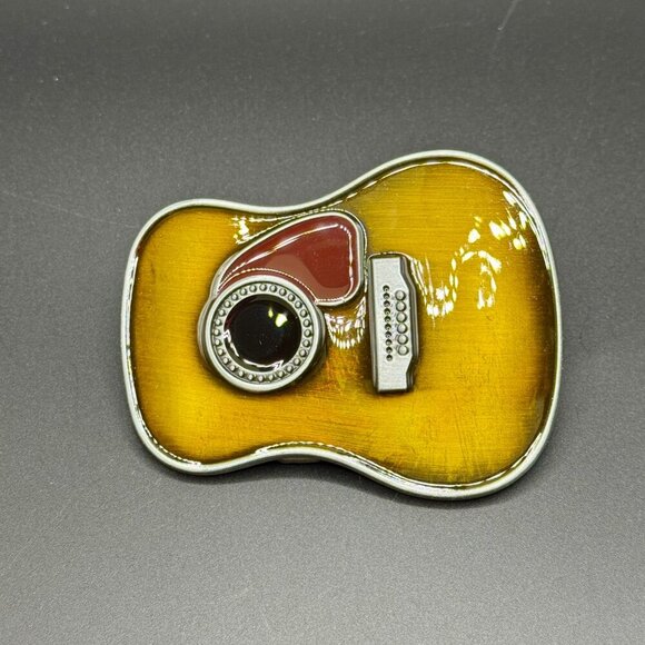Acoustic Guitar Headstock Belt Buckle #1481 - Picture 4 of 13